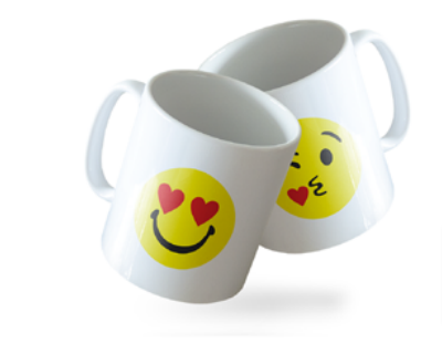 UTILUX PORCELANA TAZA EMOJI 8 * 10 CM 171 72X1