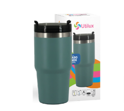 UTILUX VASO INOX TERMICO 650ML ELV020 40X1