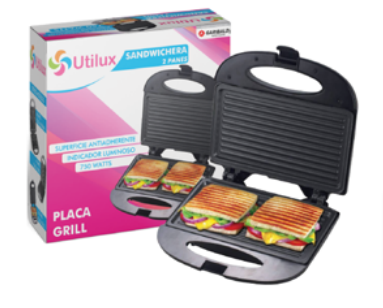 UTILUX MIXTERA PLACA GRIL2PAN 23X33CM 220V 24 10X1