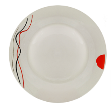 UTILUX PLATO PLAYO PORC. CREMA N°9 ELV-017 36X1