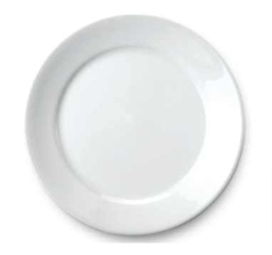 UTILUX PLATO PLAYO 9” 24CM PORC. BLANCO 400 45X1