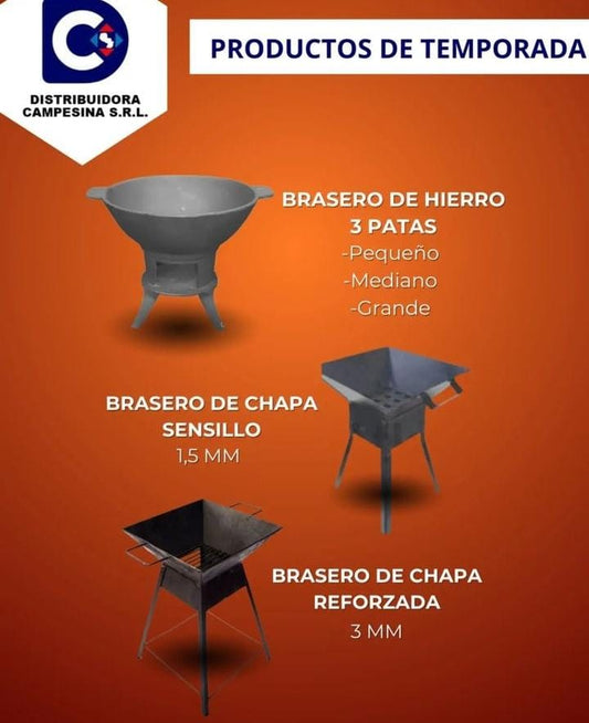 BRASEROS HIERRO FUNDIDO / CHAPA / CHAPA REFORZADA