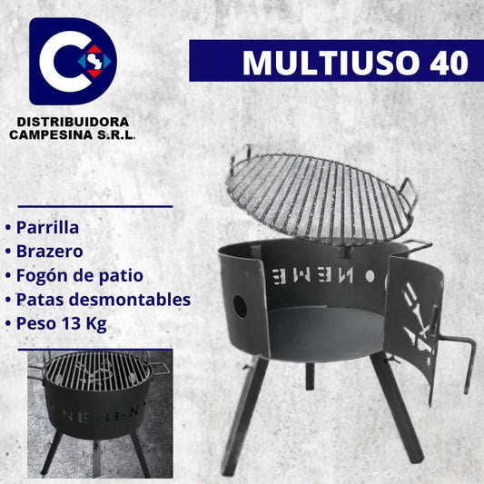 FOGATERO O PARRILLA MULTIUSO 40 CM