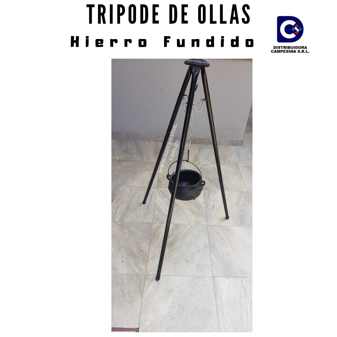 TRIPODE PARA LAS TRADICIONALES OLLAS DE HIERRO FUNDIDO