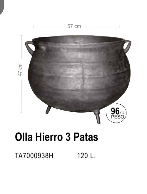 OLLA 120 LTS DE HIERRO FUNDIDO